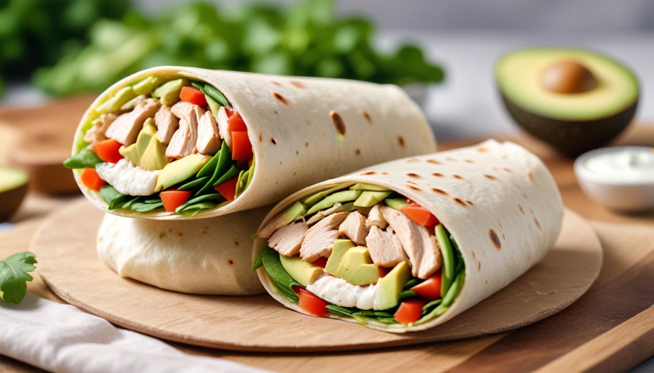 Avokado ve Tavuklu Lezzetli Wrap TARİFİ