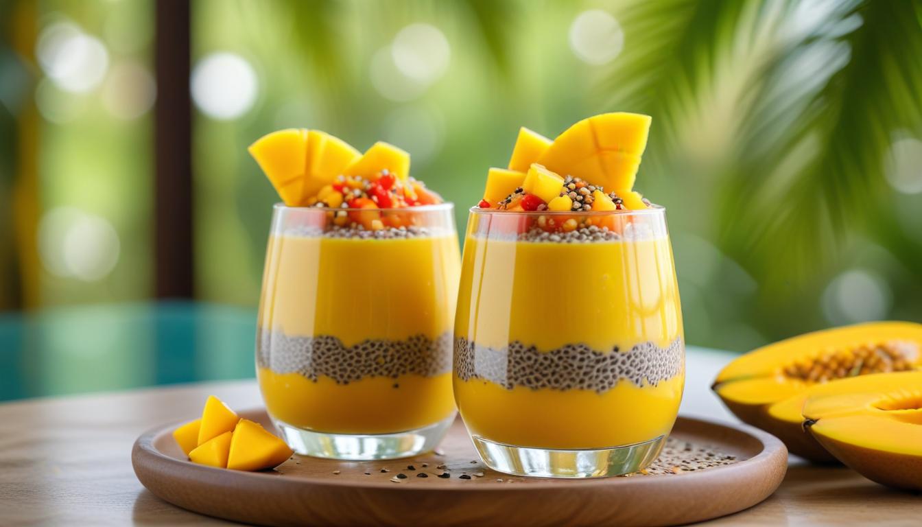 Mango Soslu Chia Tohum Tatlısı: Sağlıklı ve Lezzetli Bir Alternatif