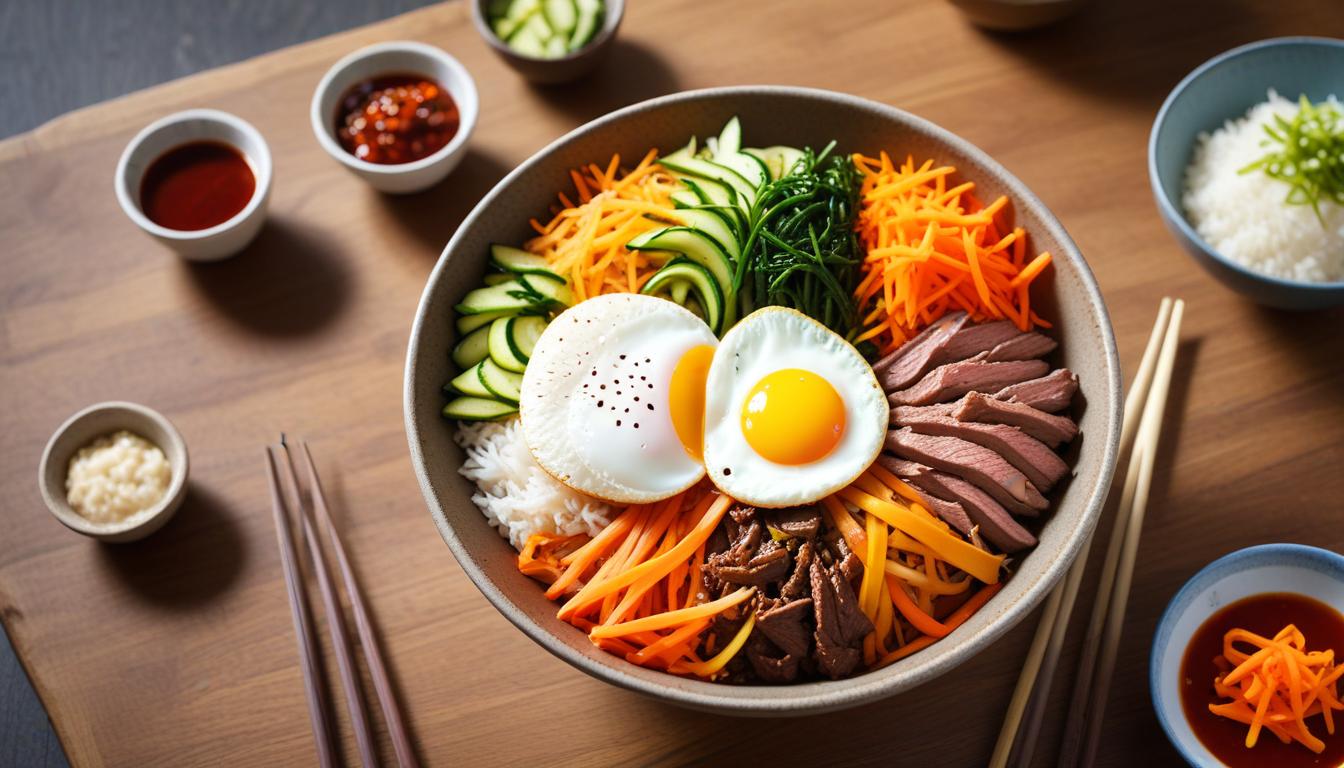 Renkli Bibimbap: Kore'nin Lezzetli Pirinç Kasesi