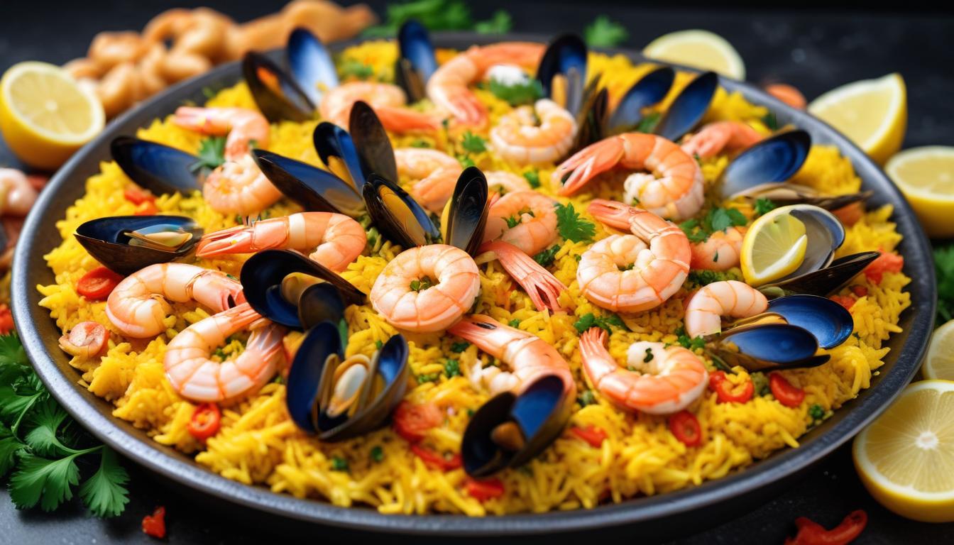 Deniz Mahsulleriyle Zengin Paella Tarifi