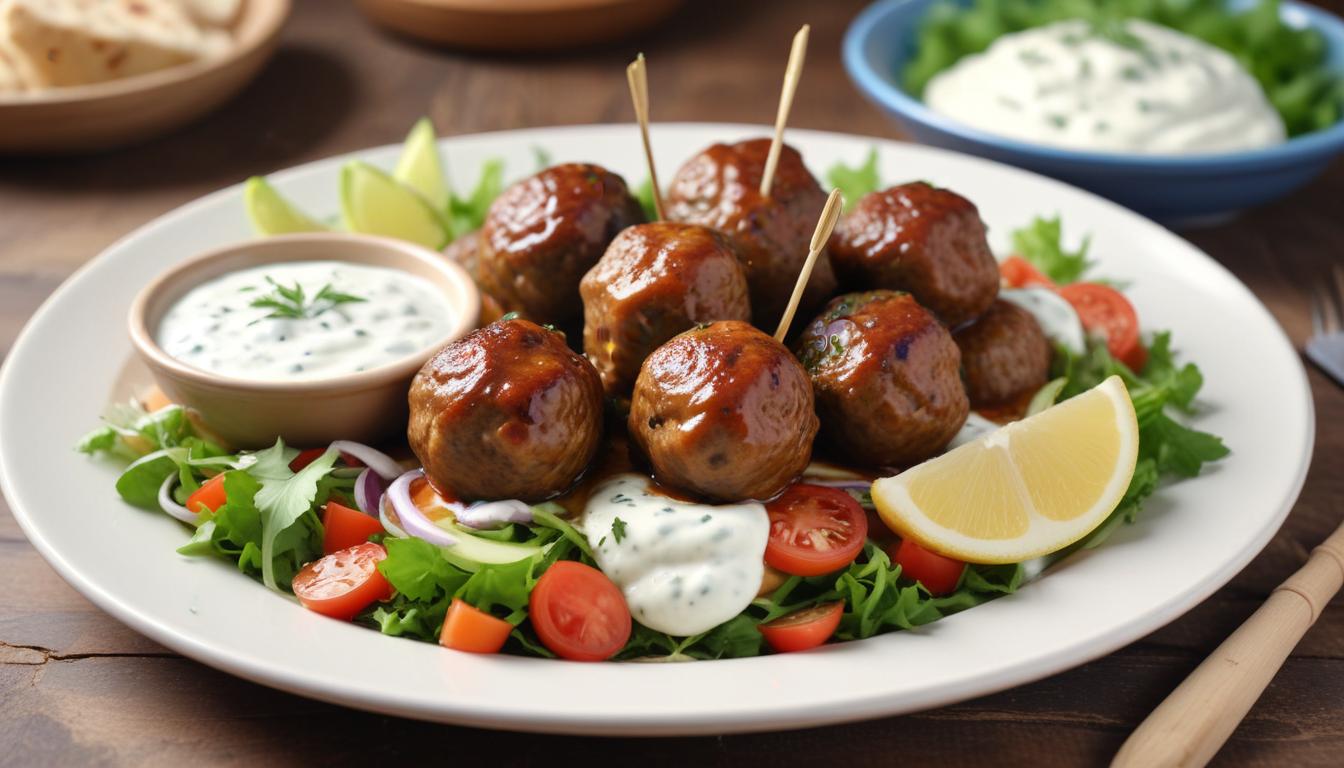 Lezzet Dolu Yunan Köfteleri (Souvlaki) Tarifi