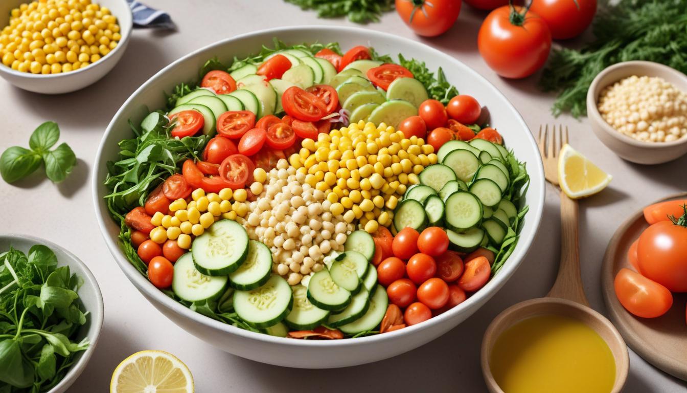 Çeşitli Lezzetlerle Zenginleştirilmiş Salata